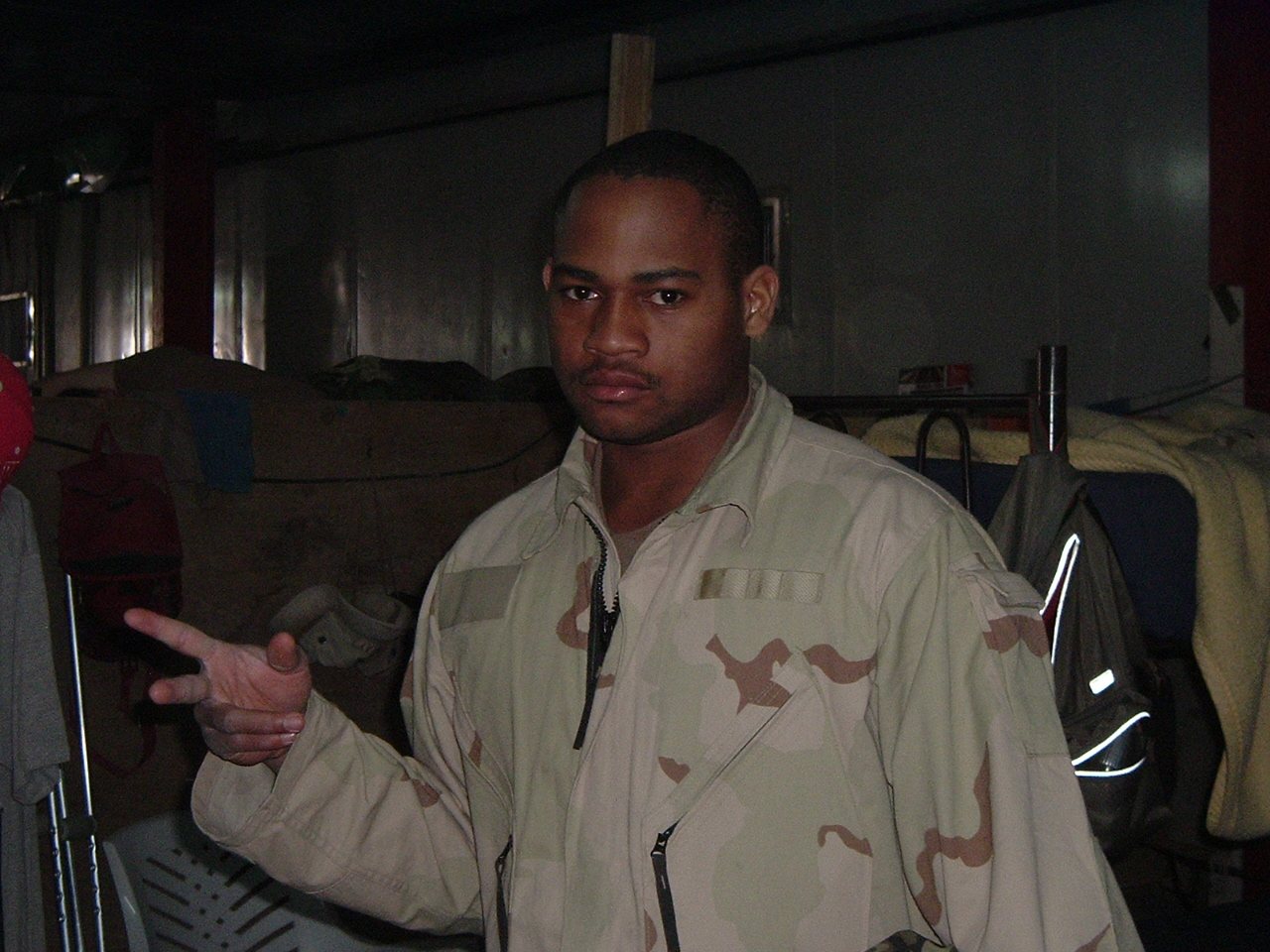 In the barracks, March 22, 2004.